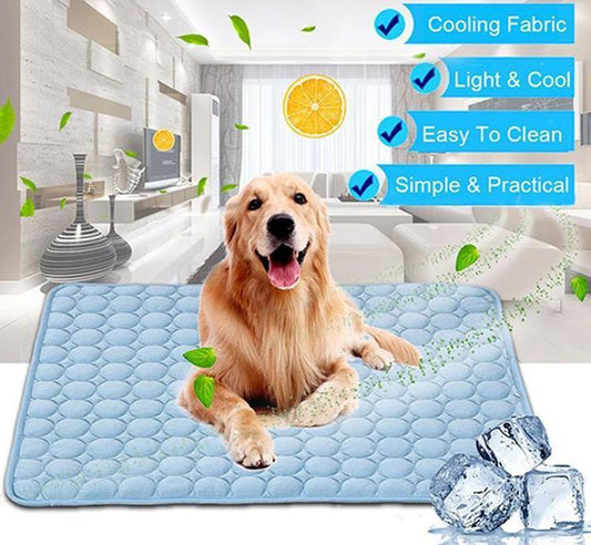 Ice Silk Cooling Mat for Dogs & Cats – Summer Pet Cooling Pad